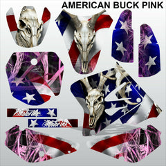 SUZUKI RM 85 2001-2012 AMERICAN BUCK PINK motocross decals set MX graphics kit