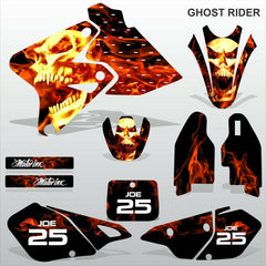 Kawasaki KLX 400 GHOST RIDER motocross decals set MX graphics stripes kit