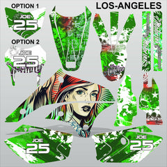 Kawasaki KLX 450 2008-2012 LOS-ANGELES motocross decals set MX graphics kit