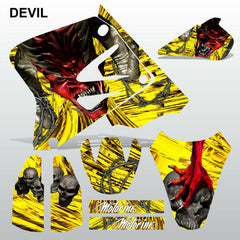 SUZUKI RM 85 2001-2012 DEVIL PUNISHER motocross racing decals set MX graphics