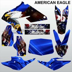 BMW G450X AMERICAN EAGLE motocross racing decals set MX graphics stripes kit