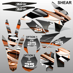 KTM EXC 2014 SHEAR motocross racing decals set MX graphics stripe kit