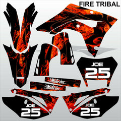 Honda CRF 450X 2018-2021 FIRE TRIBAL motocross racing decals set MX graphics kit