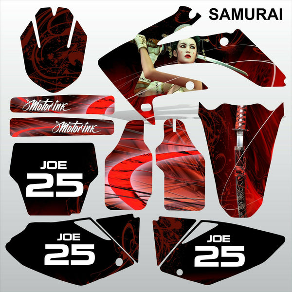 Honda Crf 250 2004 2005 Samurai Motocross Racing Decals Set Mx Graphic