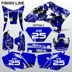Yamaha WR 250F 450F 2005-2006 FINISH LINE motocross decals set MX graphics kit