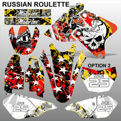 SUZUKI DRZ 400 2002-2012 RUSSIAN ROULETTE motocross decals MX graphics stripe