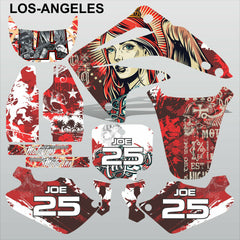 Honda CR85 2003-2012 LOS-ANGELES motocross racing decals set MX graphics kit