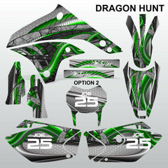 Kawasaki KLX 450 2008-2012 DRAGON HUNT motocross decals set MX graphics stripe