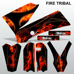 KTM SX 85-105 2006-2012 FIRE TRIBAL race motocross racing decals set MX graphics