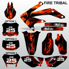 Honda CRF 450X 2005-2016 FIRE TRIBAL race motocross decals set MX graphics kit