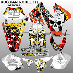 KTM EXC 1998-2000 RUSSIAN ROULETTE motocross decals set MX graphics stripe kit