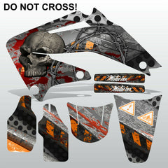 Honda CRF 450 2002-2004 DO NOT CROSS! motocross decals set MX graphics kit
