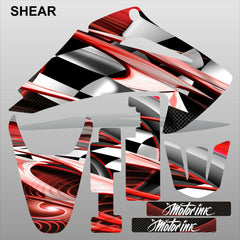 Honda CRF 150-230 2003-2007 SHEAR motocross racing decals set MX graphics kit