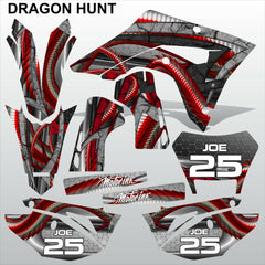 Honda CRF 450X 2018-2021 DRAGON HUNT motocross racing decals set MX graphics kit