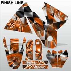 KTM SX 1998-2000 FINISH LINE motocross decals racing stripes set MX graphics kit