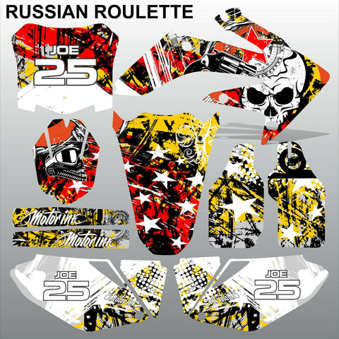 Honda CRF 250 2008-2009 RUSSIAN ROULETTE race motocross decals MX graphics kit