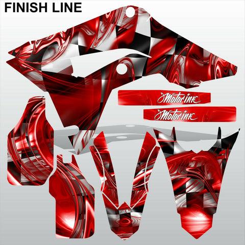 HONDA CR 250 450 2018-2021 FINISH LINE motocross racing decals set MX graphics