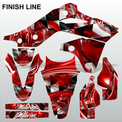 Kawasaki KXF 250 2013-2016 FINISH LINE motocross decals set MX graphics kit