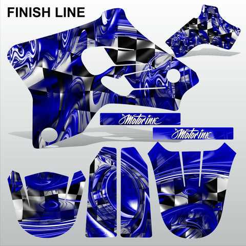 Yamaha YZ 80 1993-2001 FINISH LINE motocross racing decals set MX graphics kit