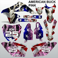 SUZUKI RMZ 250 2010-2018 AMERICAN BUCK PINK motocross decals set MX graphics kit