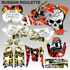 Yamaha WR 250F 450F 2003-2004 RUSSIAN ROULETTE motocross decals set MX graphics