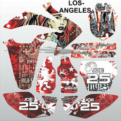 Honda CRF 450 2005-2007 LOS-ANGELES motocross racing decals set MX graphics