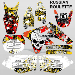 Suzuki RMZ 250 2007-2009 RUSSIAN ROULETTE motocross racing decals  MX graphics