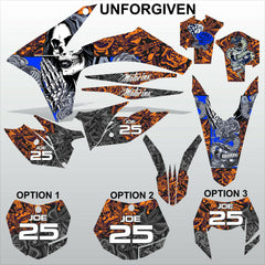 KTM EXC 2012 2013 XC 2011 UNFORGIVEN motocross decals set MX graphics kit