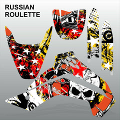 Kawasaki KLX 140 2008-2017 RUSSIAN ROULETTE motocross decals stripe MX graphics