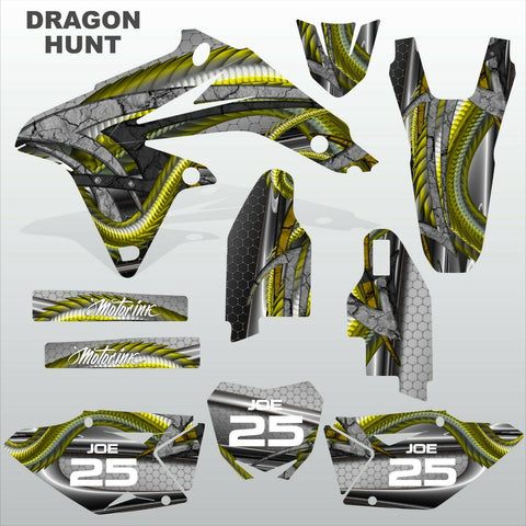 Suzuki RMZ 450 2008-2017 DRAGON HUNT motocross decals set MX graphics kit