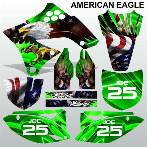 Kawasaki KXF 250 2009-2012 AMERICAN EAGLE motocross racing decals MX graphics