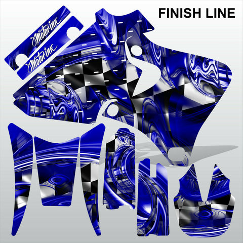 Yamaha YZF 250 400 426 1998-2002 FINISH LINE motocross decals  MX graphics kit