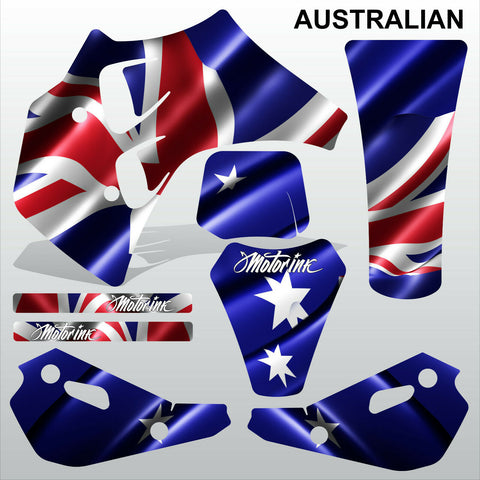 ТМ RACING 50 AUSTRALIAN motocross racing decals set MX graphics stripes kit