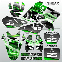 Kawasaki KLX 400 SHEAR motocross decals racing set MX graphics stripe kit
