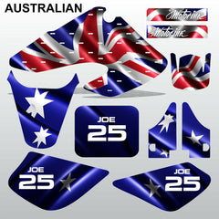 Honda XR 50 2000-2003 AUSTRALIAN motocross decals stripes MX graphics kit
