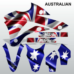 Kawasaki KX 85-100 2014-2015 AUSTRALIAN motocross decals set MX graphics kit