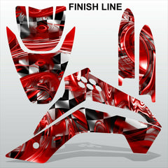 Kawasaki KLX 140 2008-2017 FINISH LINE motocross decals stripe set MX graphics