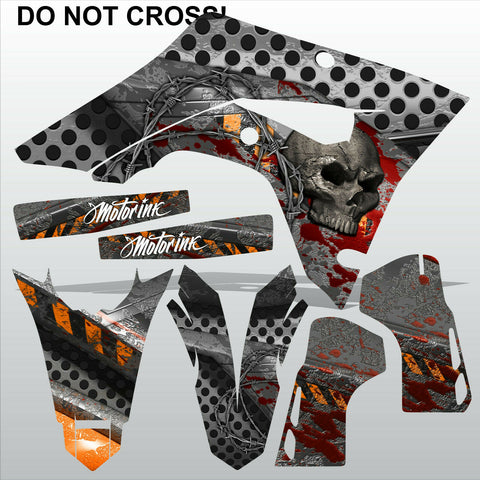 Honda CRF 450X 2018-2021 DO NOT CROSS motocross racing decals set MX graphics