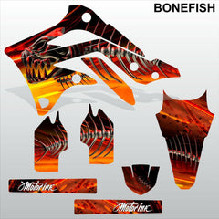 Kawasaki KXF 450 2012-2014  BONEFISH motocross decals set MX graphics kit