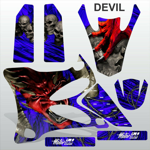 Yamaha YZ 85 2002-2014 DEVIL RIDER motocross racing decals set MX graphics kit