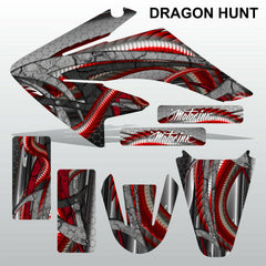 Honda CRF 70-80-100 2002-2012 DRAGON HUNT motocross decals MX graphics kit