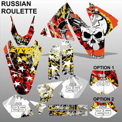 KTM EXC 1998-2000 RUSSIAN ROULETTE motocross decals set MX graphics stripe kit