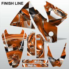 KTM EXC 1998-2000 FINISH LINE motocross decals set MX graphics stripe kit