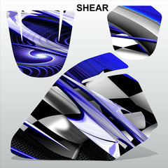 Yamaha PW80 SHEAR motocross racing decals set MX graphics stripe kit