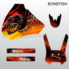 Honda XR250 XR400 1996-2004 Bonefish motocross decals set MX graphics kit
