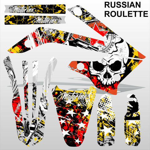 ТМ RACING 85 2013-2021 RUSSIAN ROULETTE motocross racing decals set MX graphics