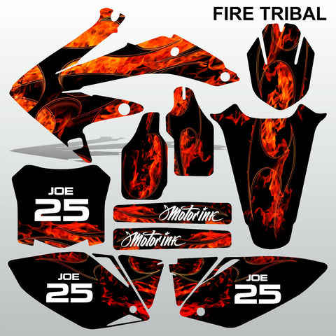 Honda CRF 450 2008 FIRE TRIBAL race motocross decals set MX graphics kit