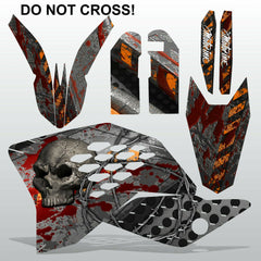 KTM EXC 2008-2011 DO NOT CROSS motocross decals racing stripes set MX graphics