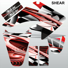 Honda CRF 70-80-100 2002-2012 SHEAR motocross racing decals set MX graphics kit