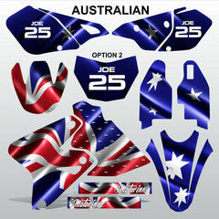 SUZUKI DRZ 400 2002-2012 AUSTRALIAN motocross decals set MX graphics stripe